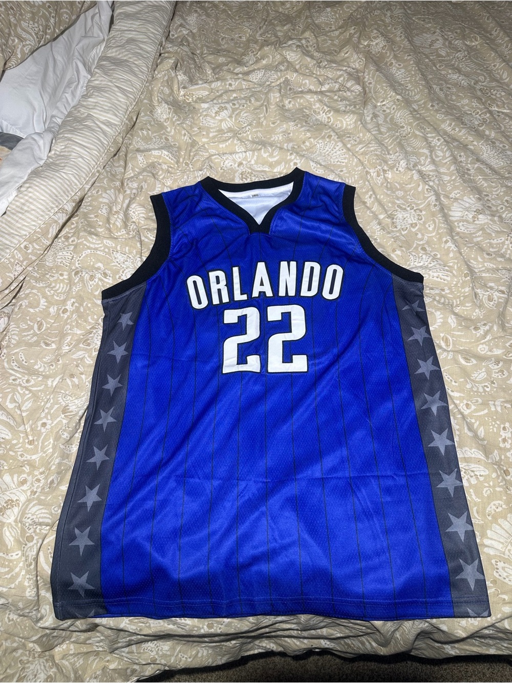 Orlando Blue #22 Autographed Franz Wagner Basketball Jersey